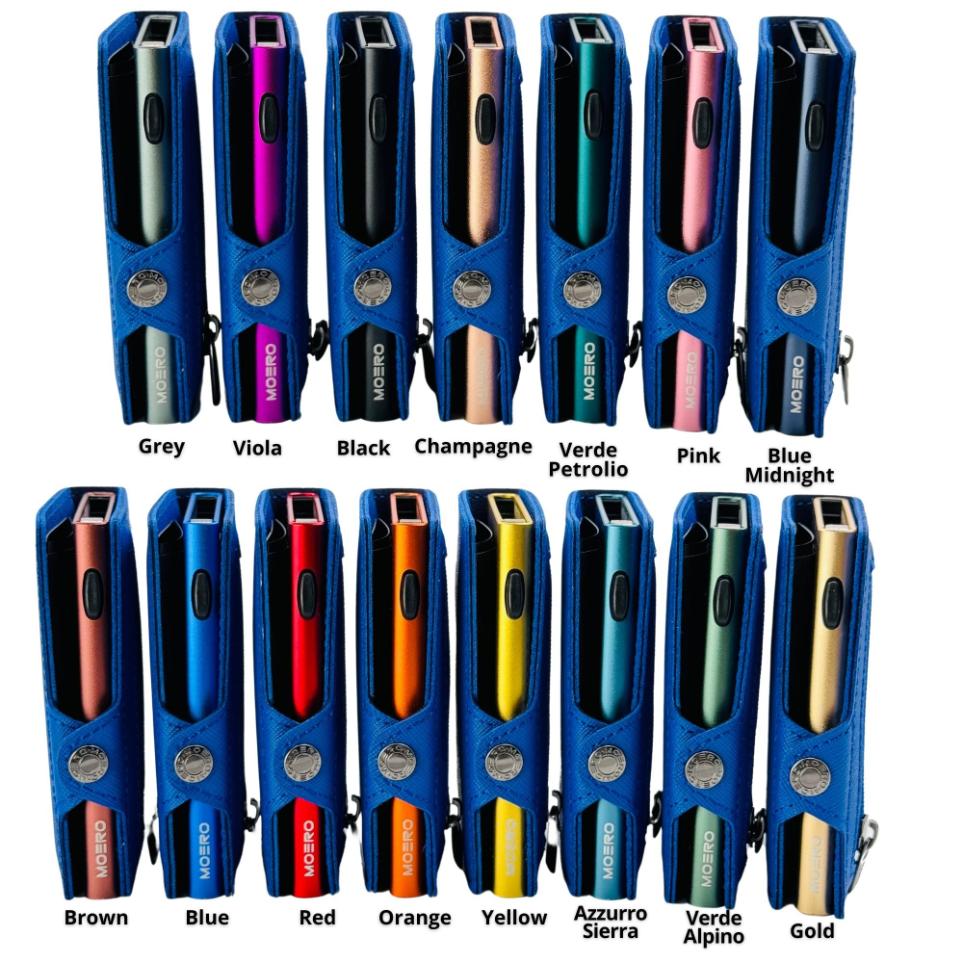 Cremallera azul saffiano Shock