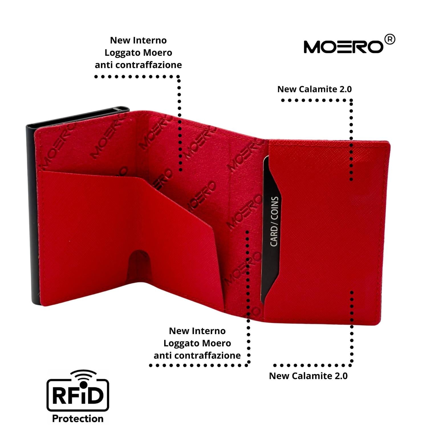 Airtag PRO Saffiano Rouge Zip