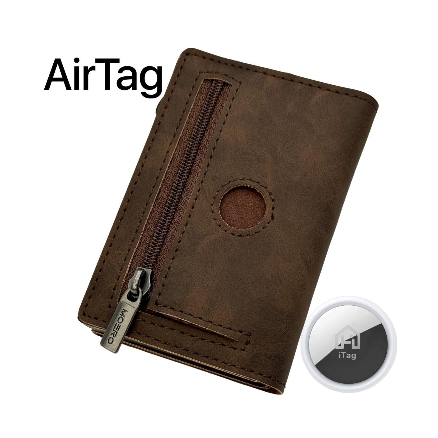 AirTag PRO Vintage Dark Brown
