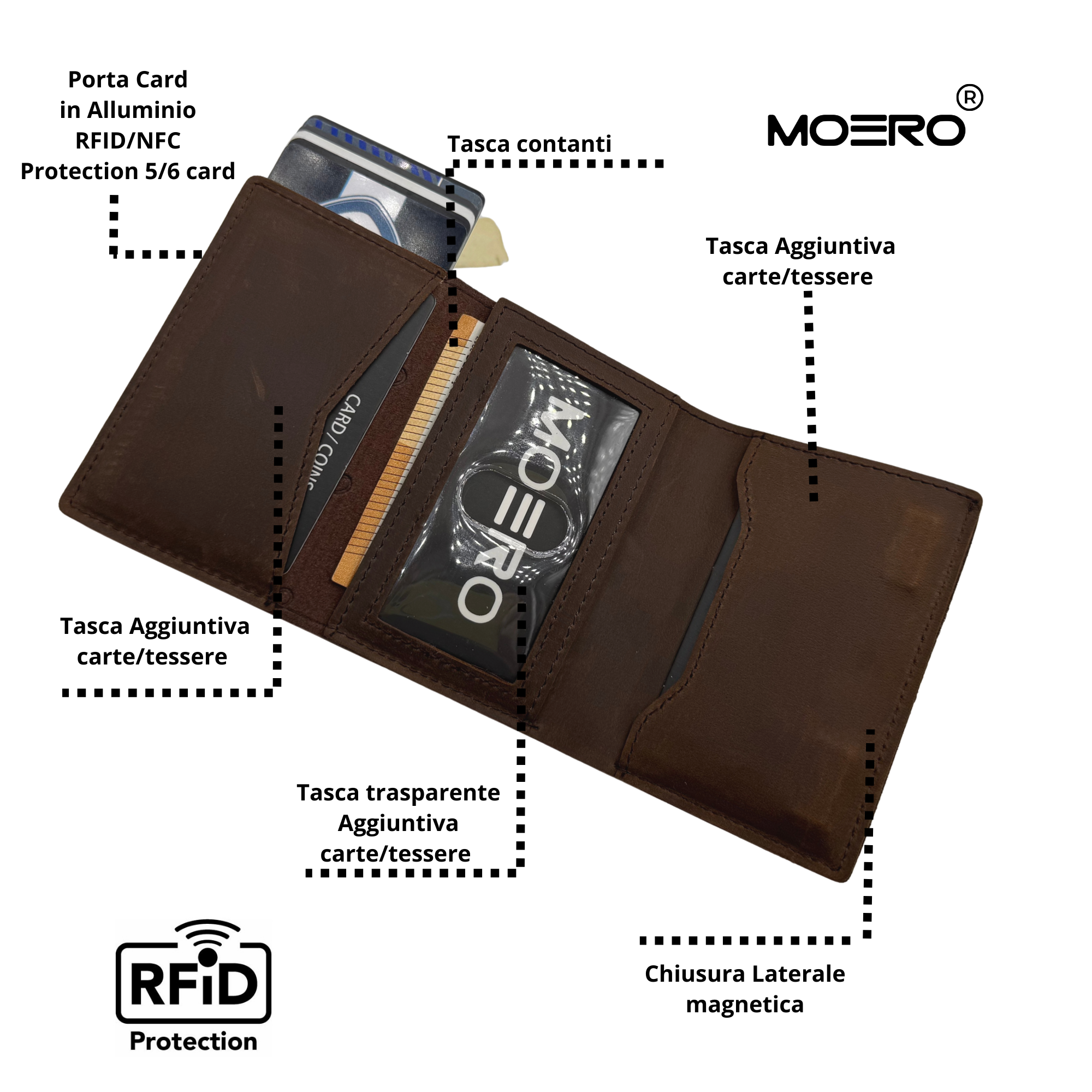 PRO PLUS Crazy Horse Chocolate Zip