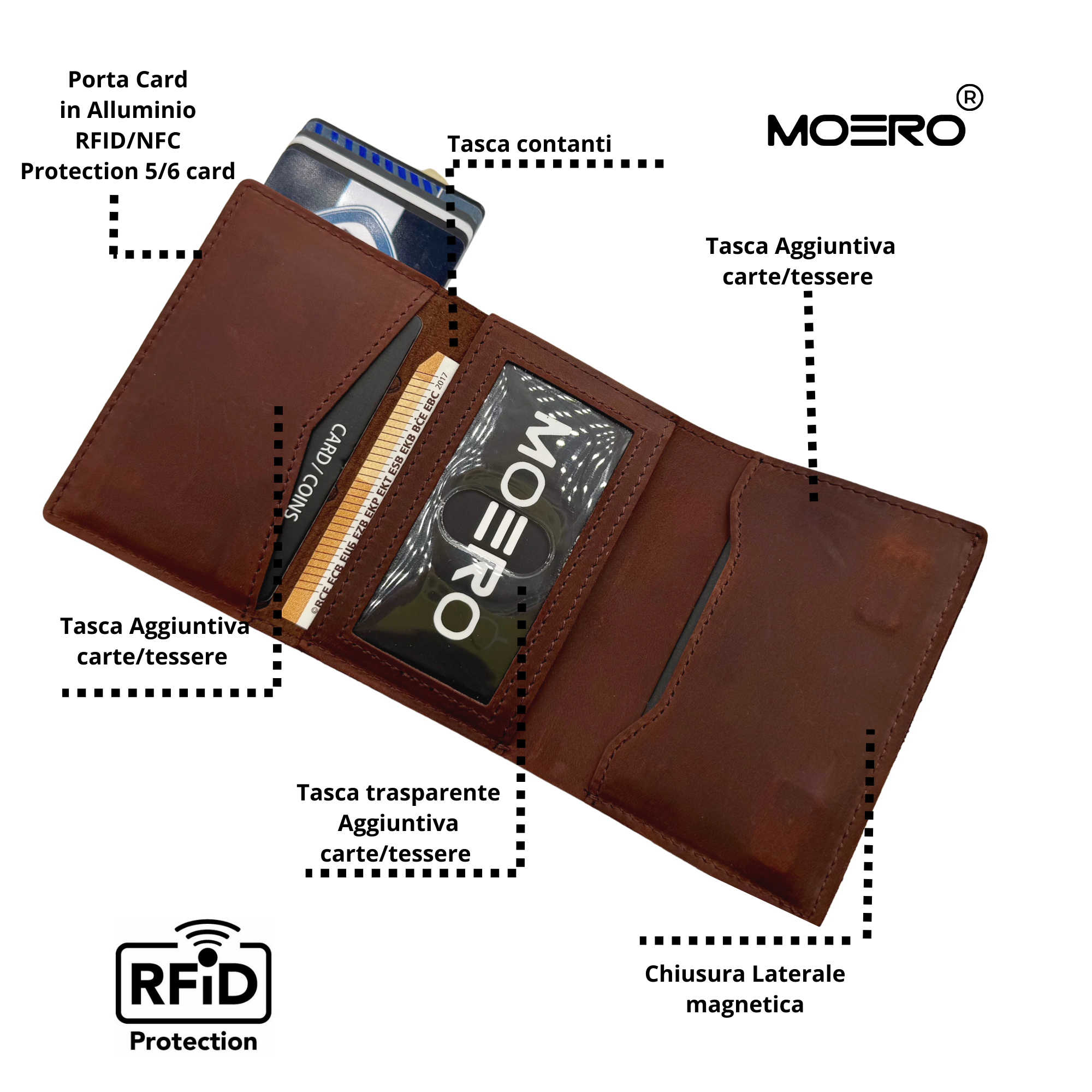 PRO PLUS Crazy Horse Whisky Zip