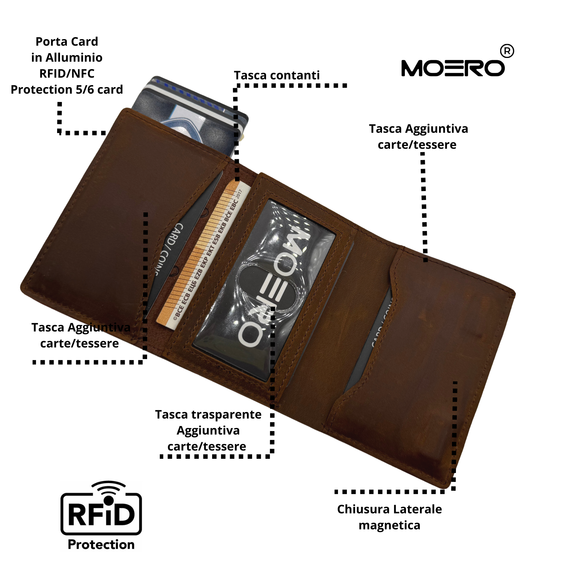 PRO PLUS Crazy Horse Nocciola Zip