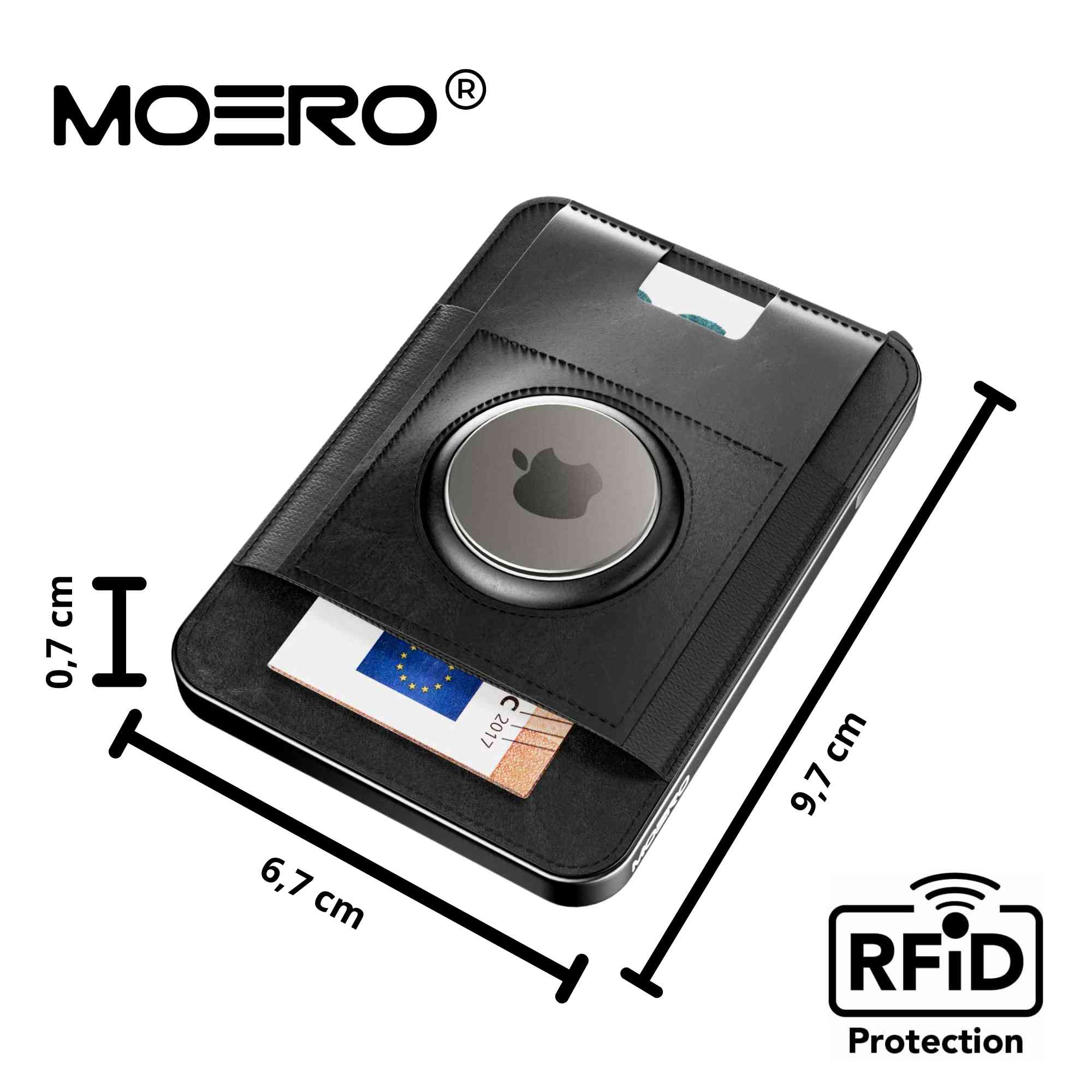 M2 PRO Airtag Vintage Schwarz