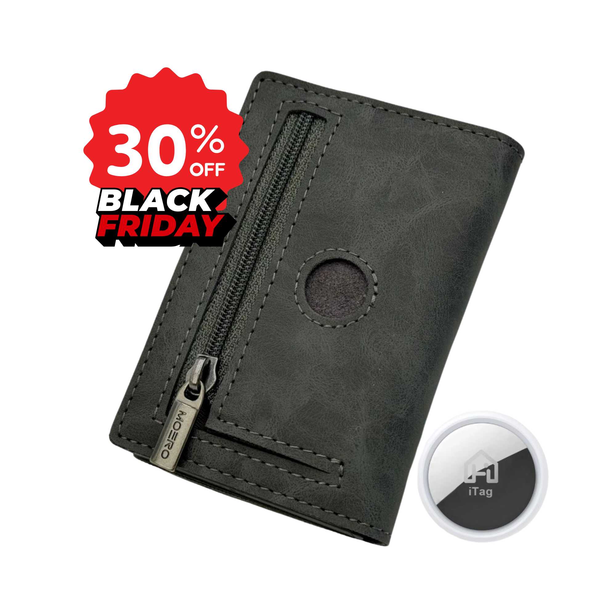 AirTag PRO Vintage Grey Zip