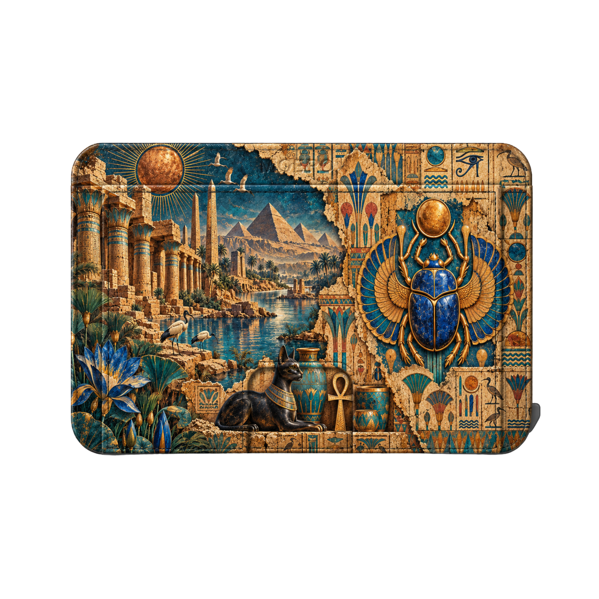 Moero M2 Pro - Scarabeo - Limited Edition - MagSafe Wallet – Portafoglio RFID in Alluminio e Vera Pelle Saffiano Antigraffio
