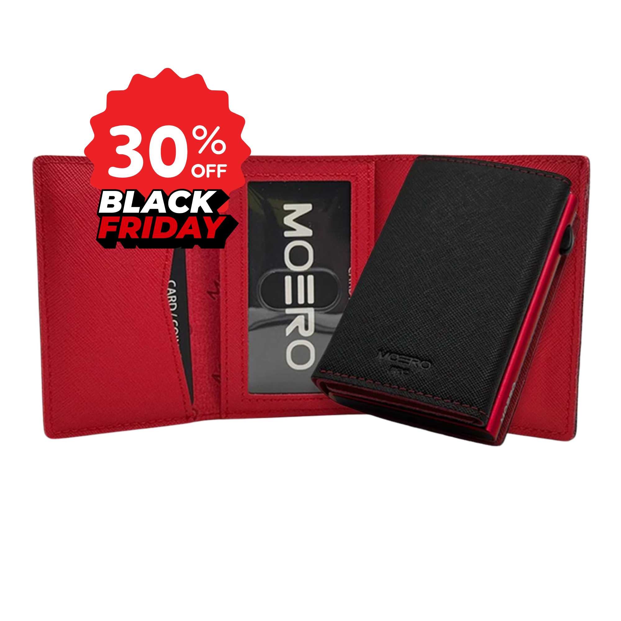 PRO PLUS Saffiano Black & Red