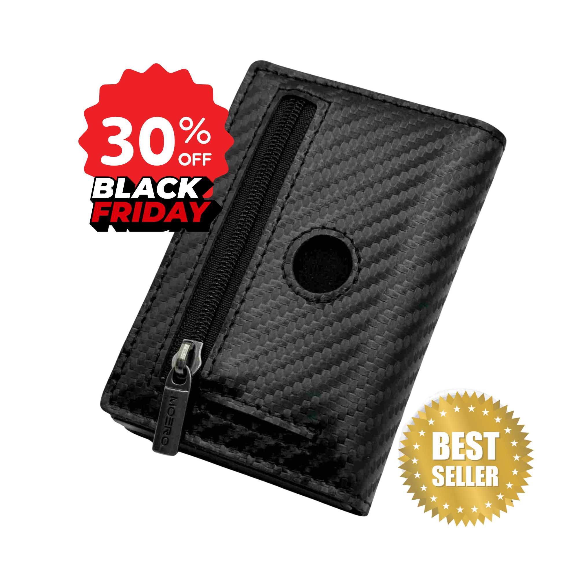 Airtag PRO Carbon Black Zip