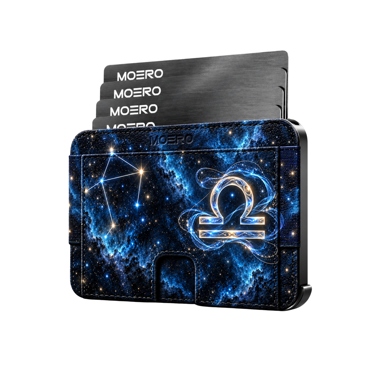 Moero M2 Pro - Bilancia - Limited Edition - MagSafe Wallet – Portafoglio RFID in Alluminio e Vera Pelle Saffiano Antigraffio