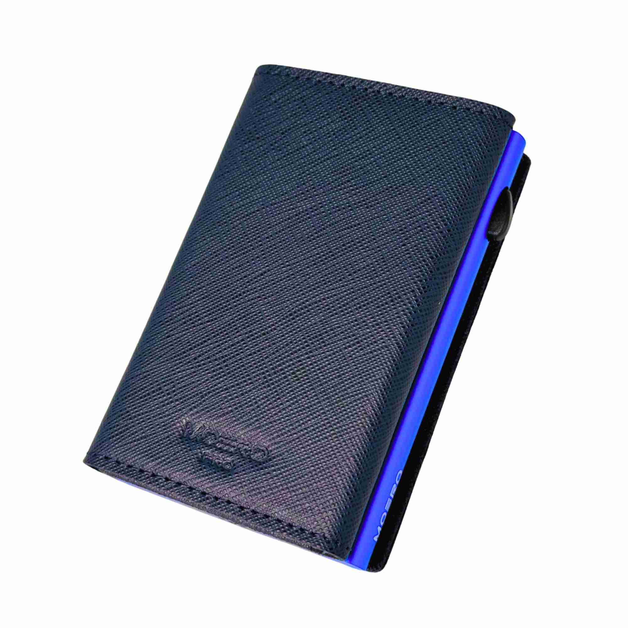 Airtag PRO Saffiano Bleu Marine Zip