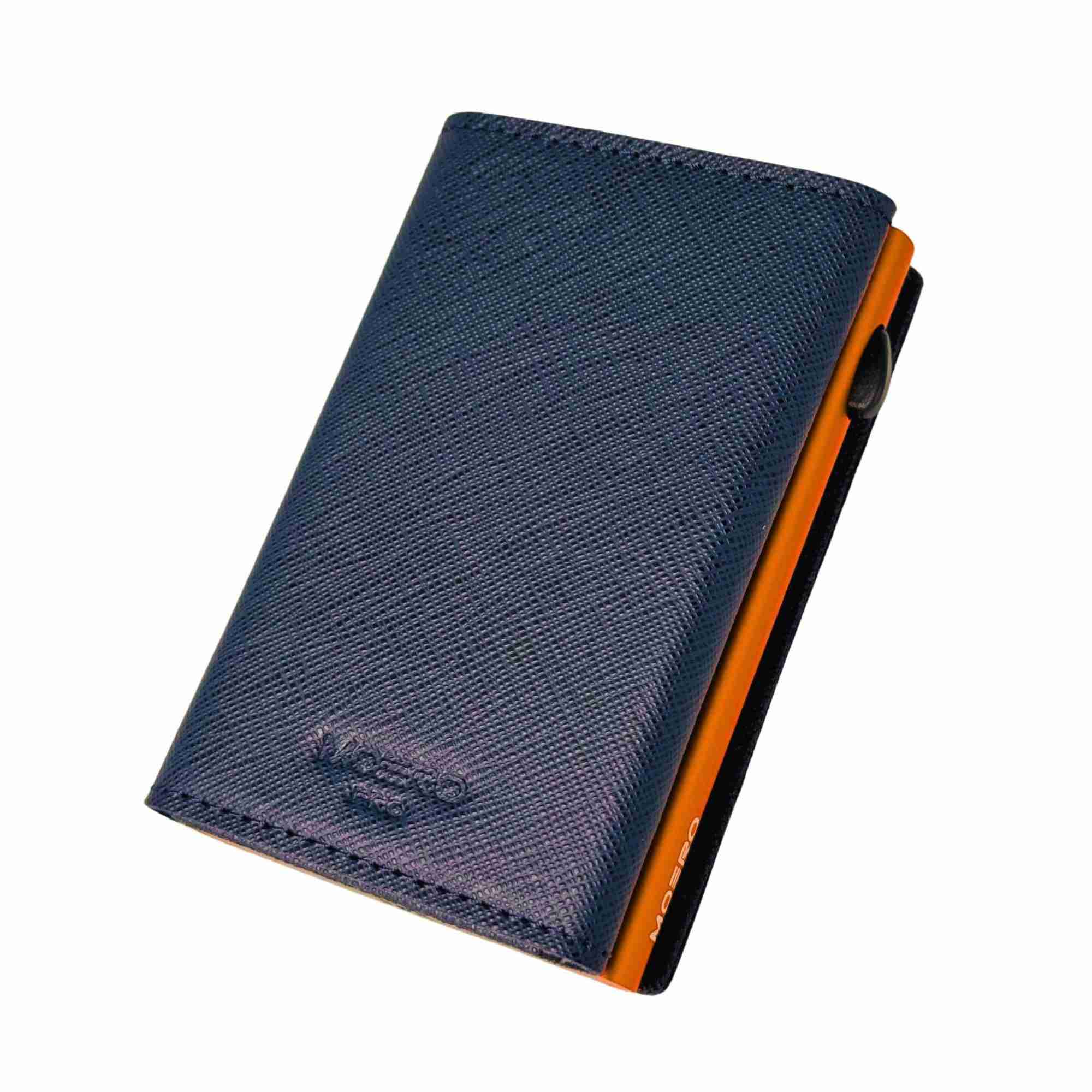 Airtag PRO Saffiano Bleu Marine Zip