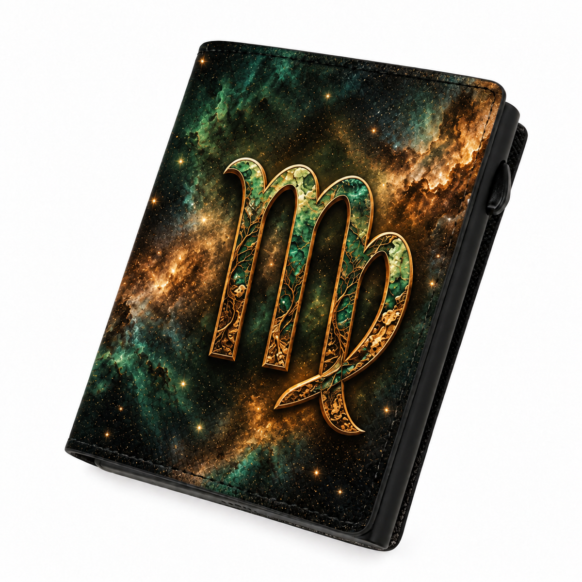 Moero Pro – Vergine – Zodiac Limited Edition – Portafoglio RFID in Vera Pelle Saffiano con Chiusura Magnetica e Portamonete Zip