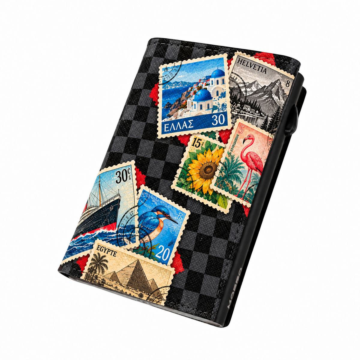 Moero Pro Zip – World Tour – Underground Limited Edition – Portafoglio RFID in Vera Pelle Saffiano con Chiusura Magnetica e Portamonete Zip