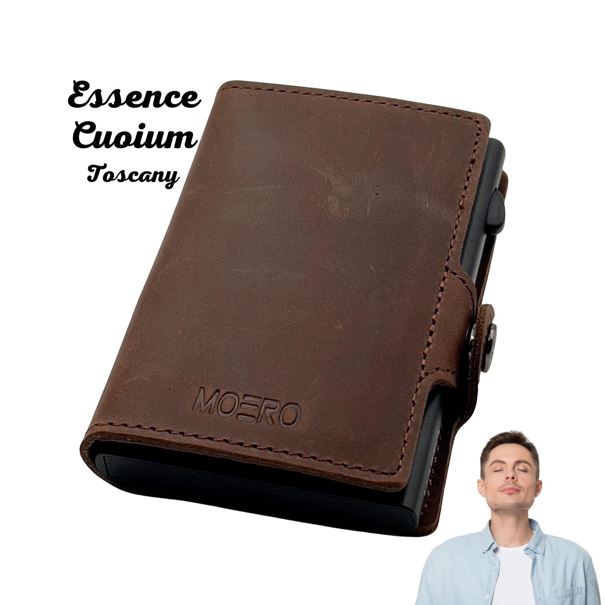 Essence Leather Brown ZIP 