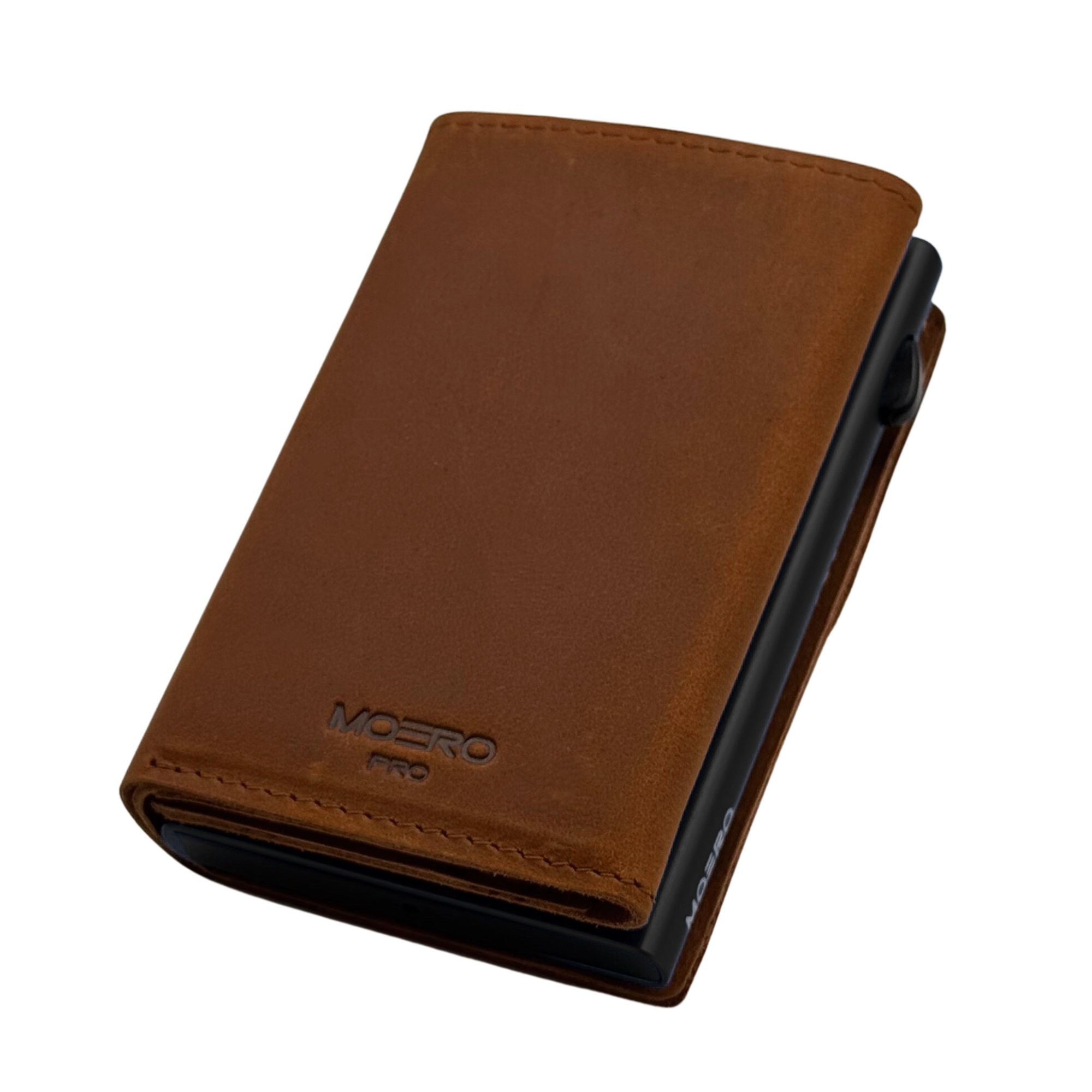 PRO PLUS Crazy Horse Cognac Zip