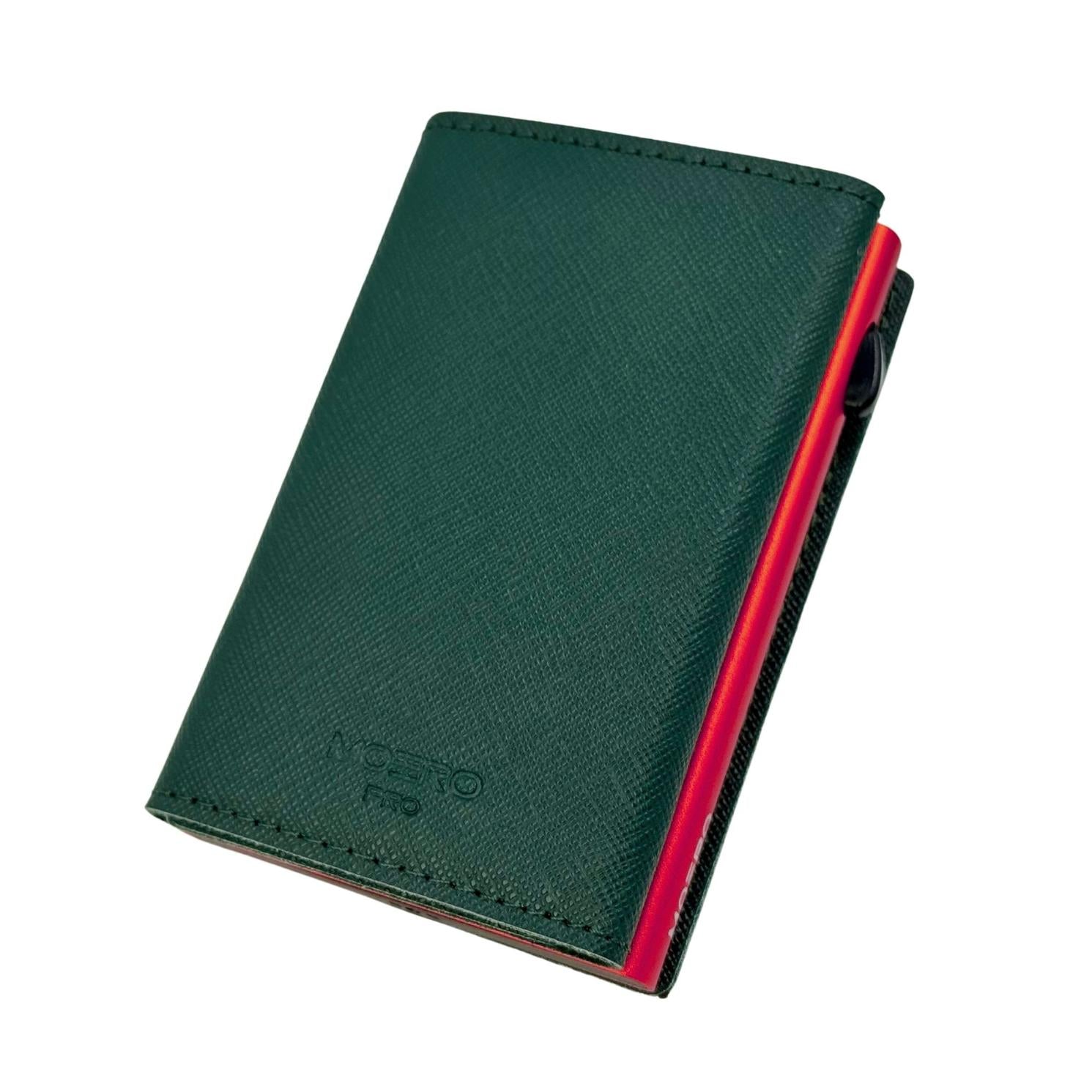 Airtag PRO Saffiano Green Zip 