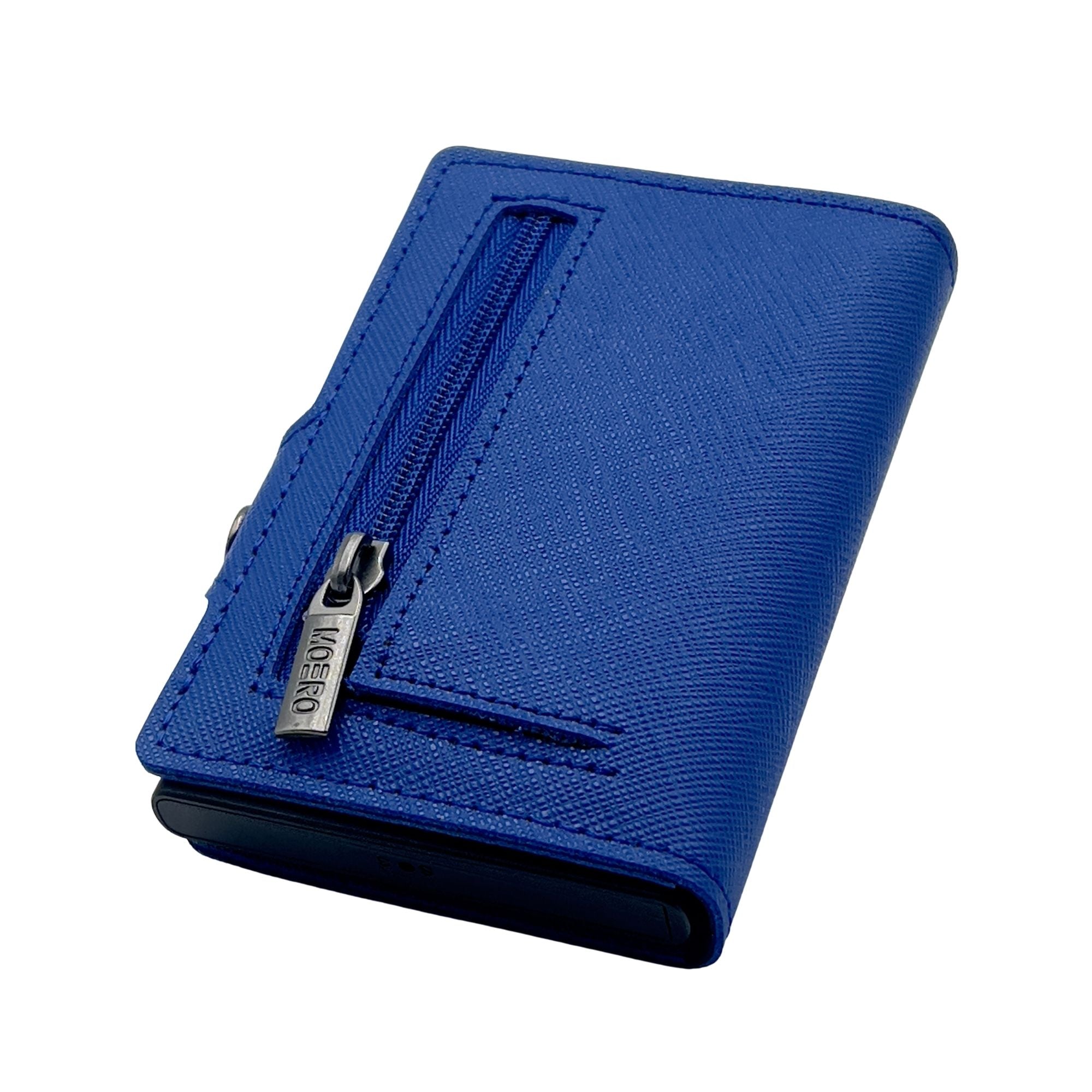 Saffiano Blue Shock Zip 