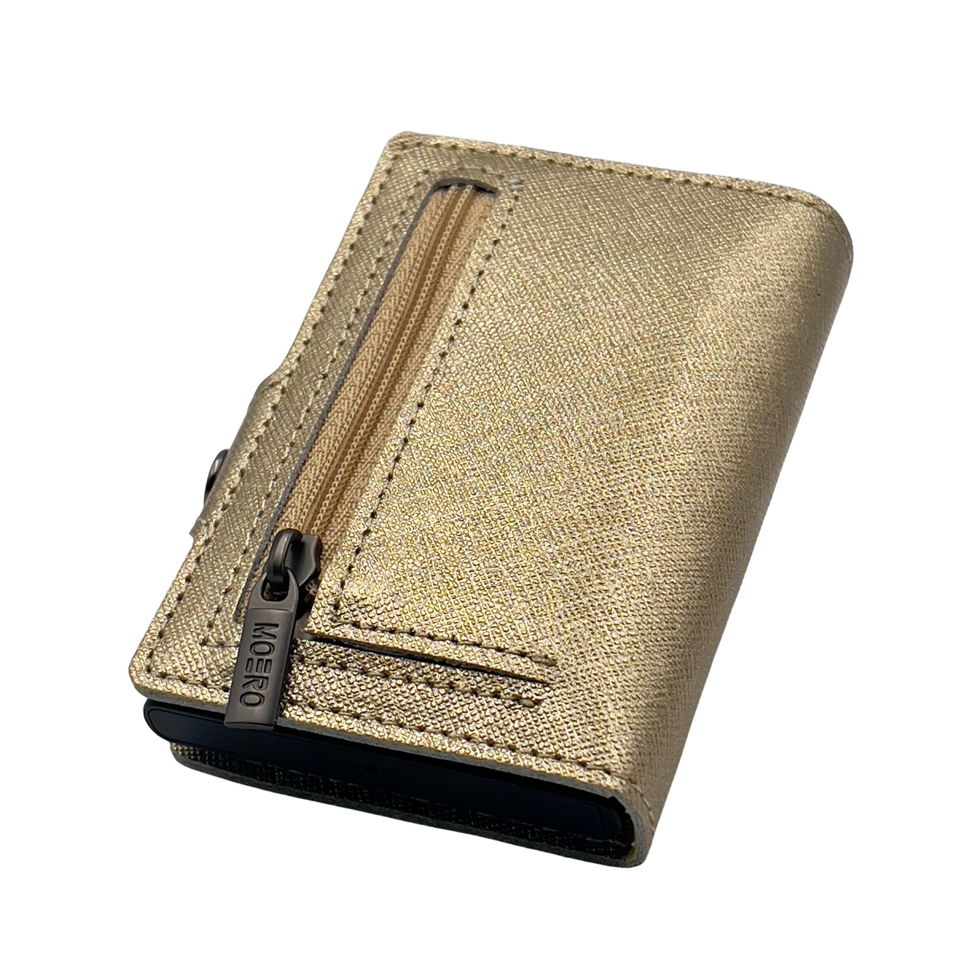 Saffiano Gold ZIP