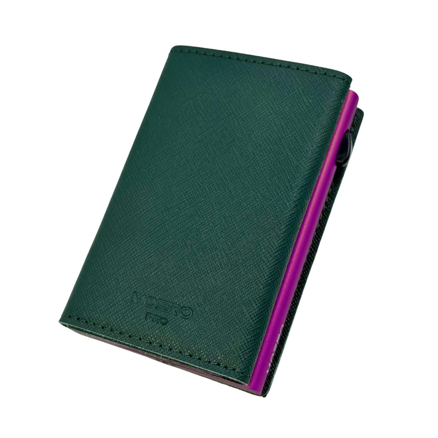 Airtag PRO Saffiano Green Zip 