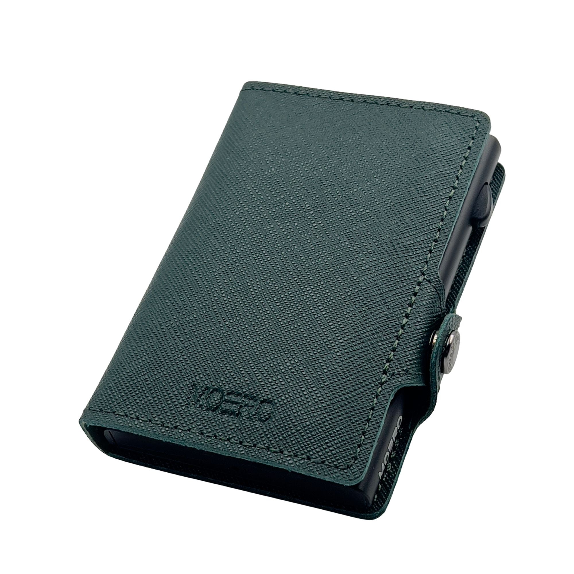 Saffiano Green ZIP