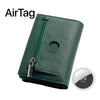 Airtag PRO Saffiano Green Zip 