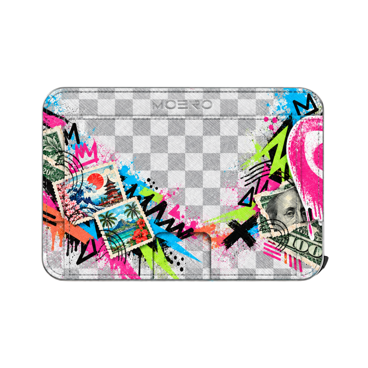 Moero M2 Pro - Urban Remix - Underground art Limited Edition - MagSafe Wallet  – Portafoglio RFID in Alluminio e Vera Pelle Saffiano Antigraffio