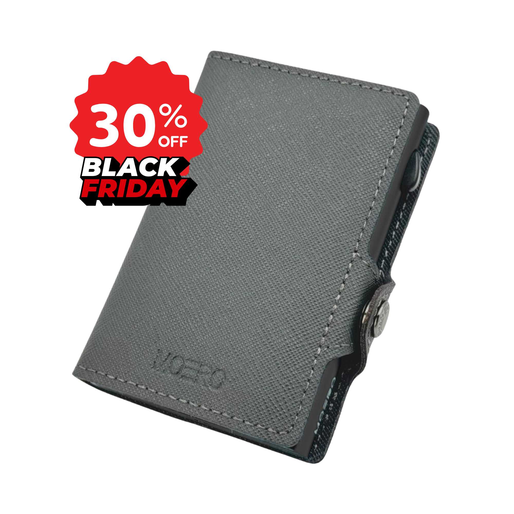 Cremallera gris saffiano