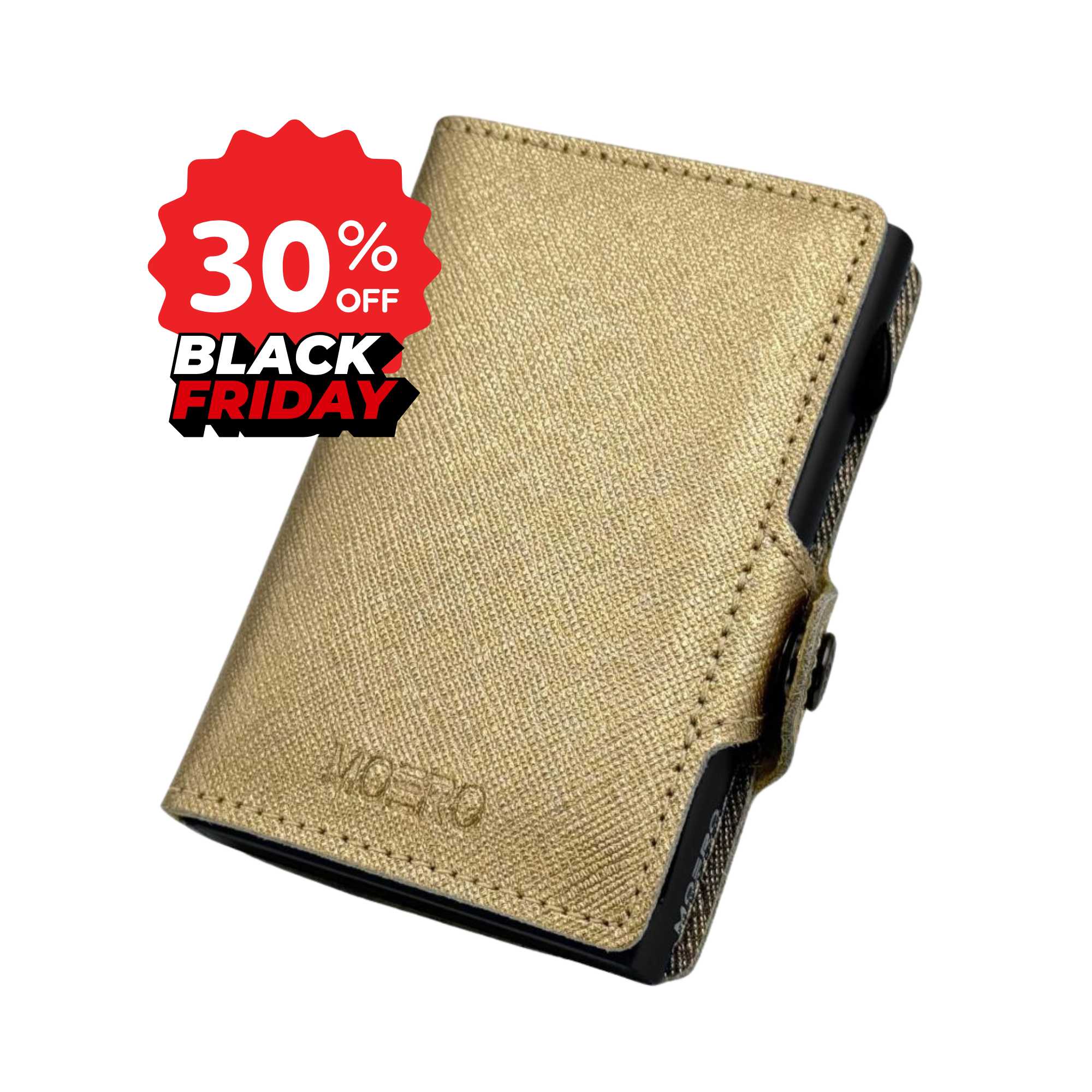 Cremallera Saffiano Gold