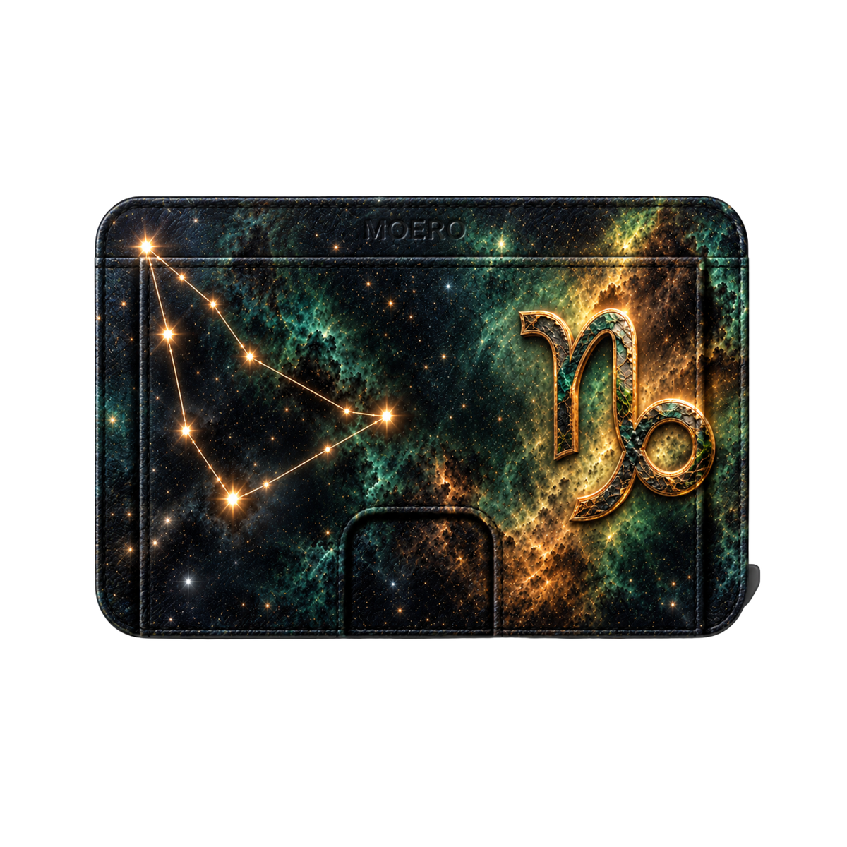 Moero M2 Pro - Pesci - Limited Edition - MagSafe Wallet  – Portafoglio RFID in Alluminio e Vera Pelle Saffiano Antigraffio