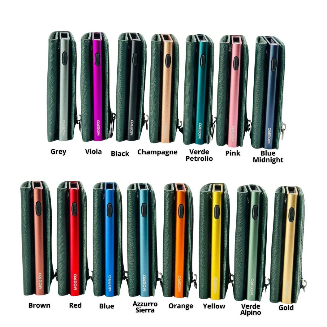Airtag PRO Saffiano Green Zip 