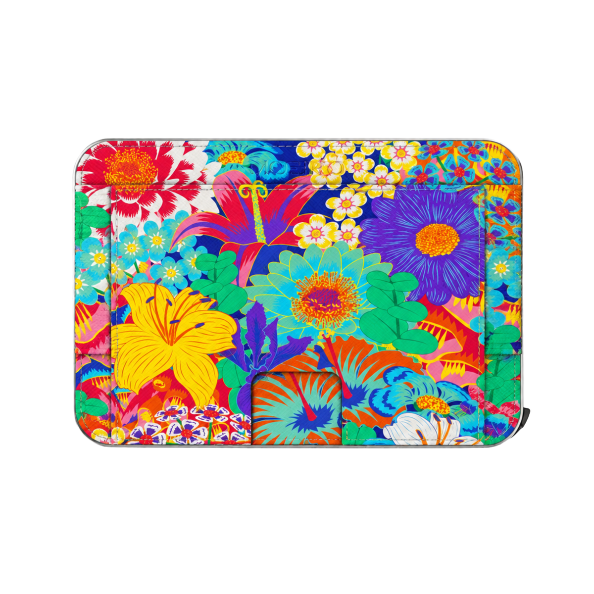 Moero M2 Pro - Sinfonia floreale - Floral Limited Edition - MagSafe Wallet  – Portafoglio RFID in Alluminio e Vera Pelle Saffiano Antigraffio