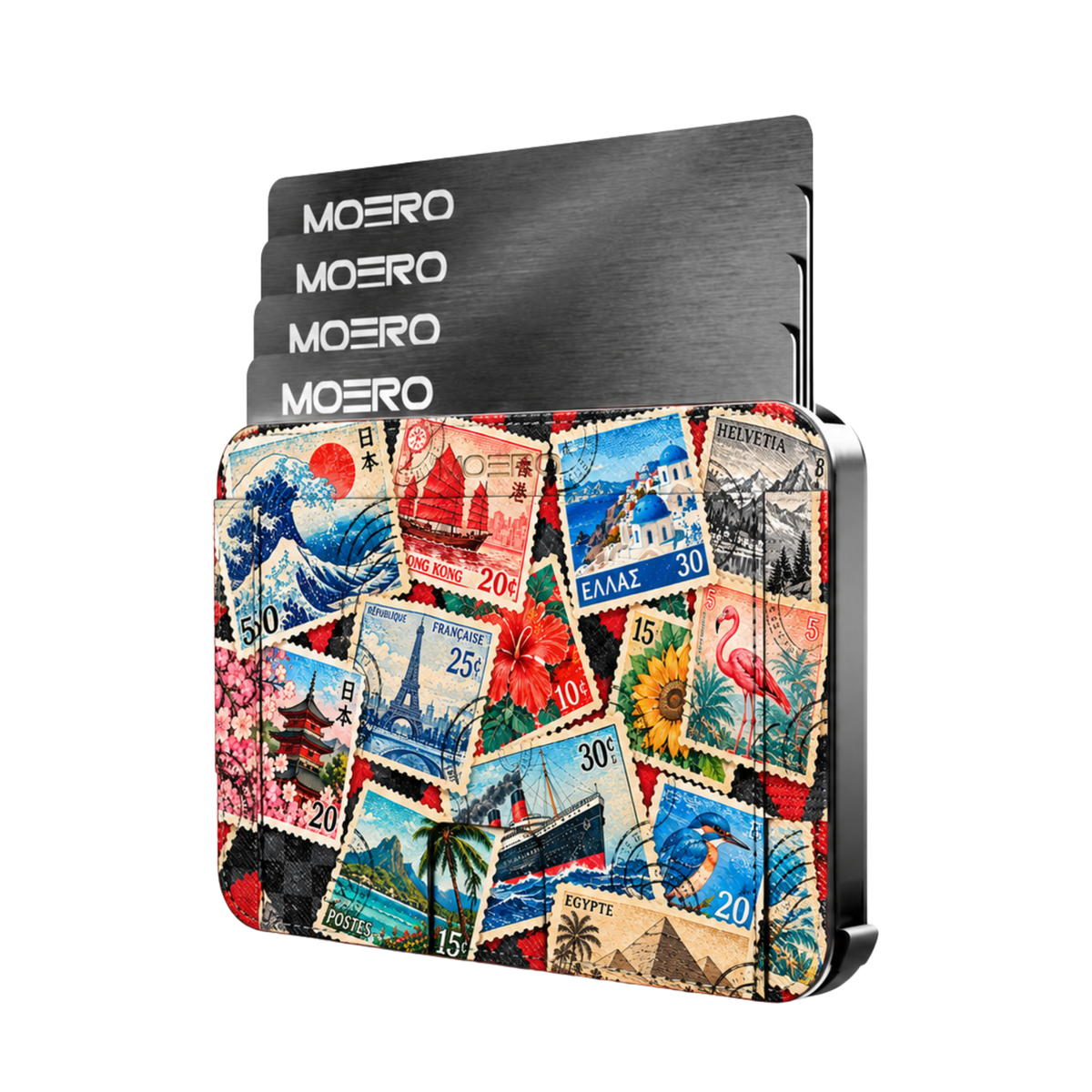 Moero M2 Pro - World Tour - Underground art Limited Edition - MagSafe Wallet  – Portafoglio RFID in Alluminio e Vera Pelle Saffiano Antigraffio