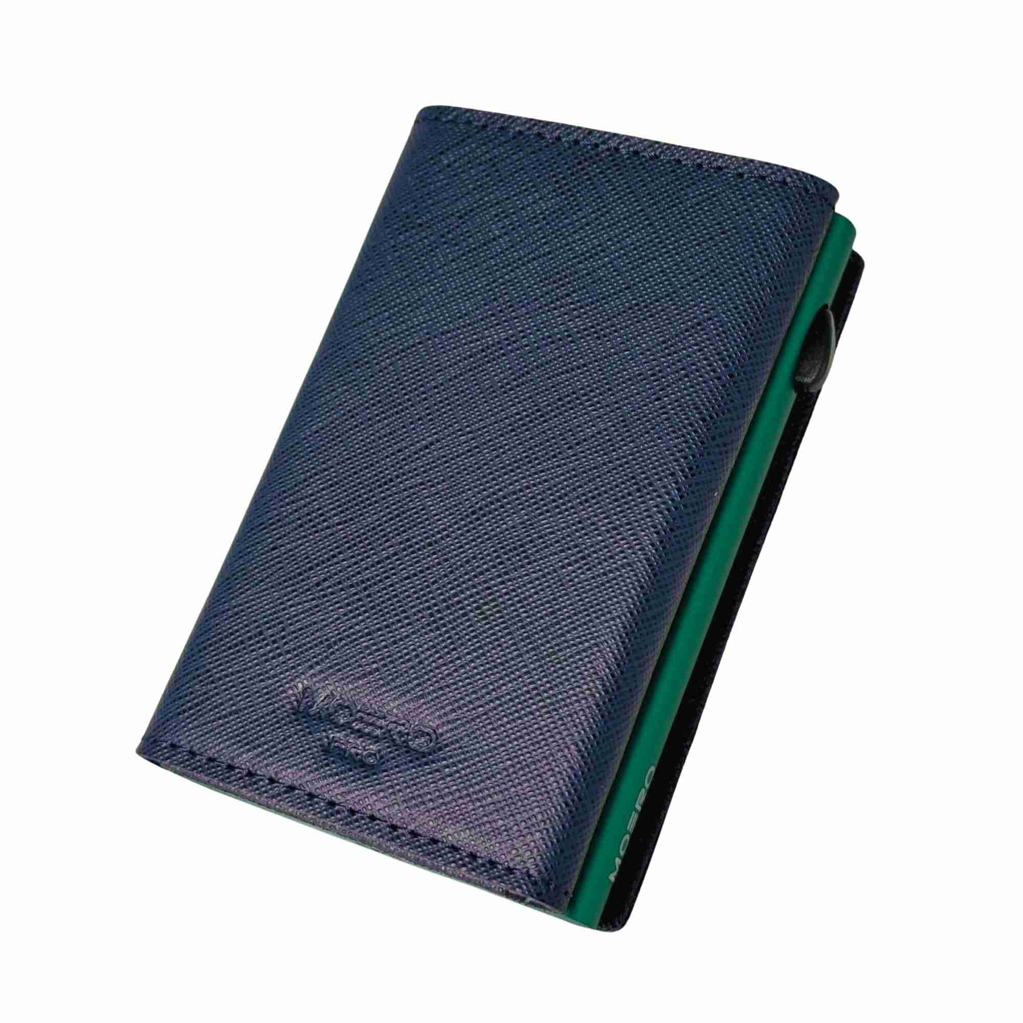 Airtag PRO Saffiano Blue Navy Zip 