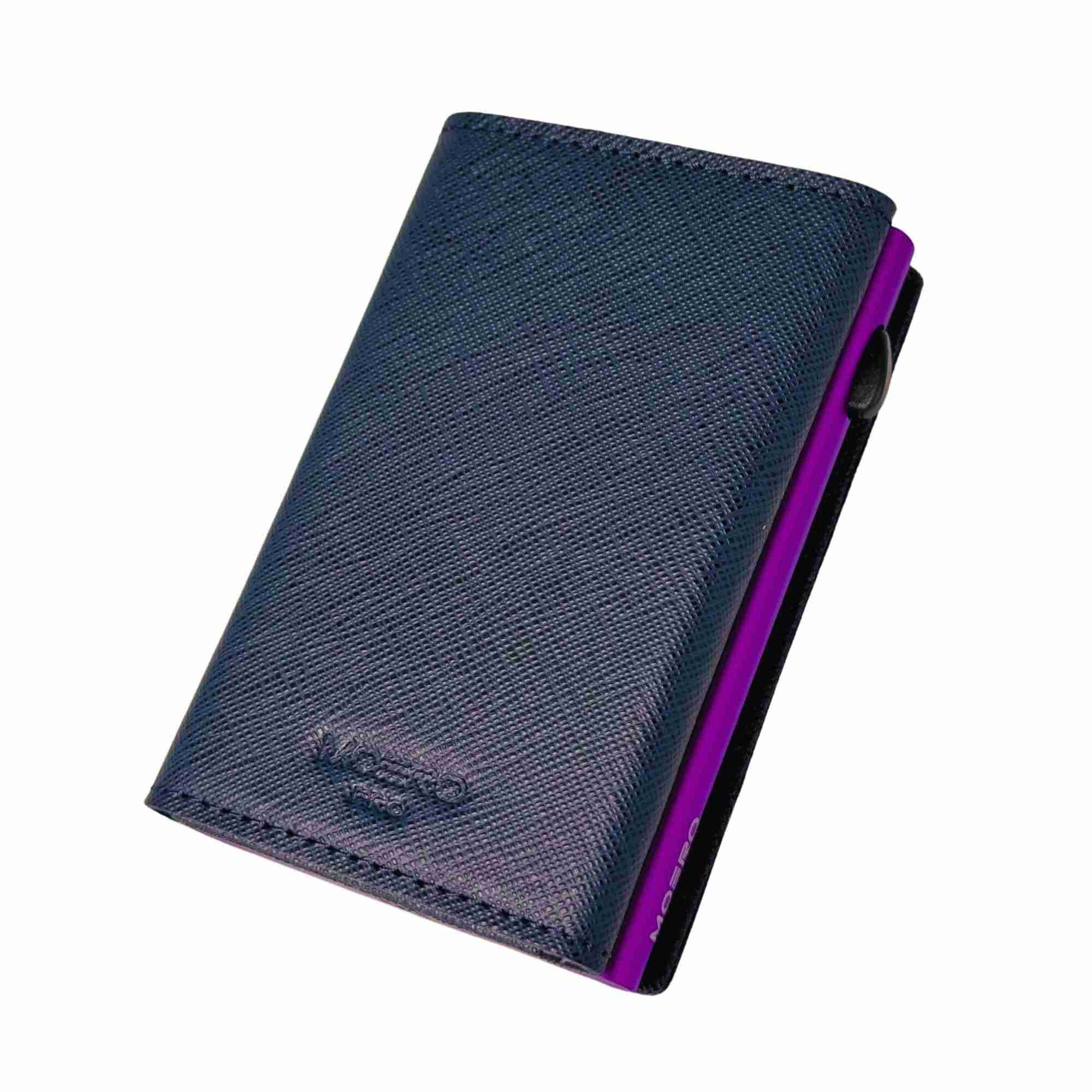 Airtag PRO Saffiano Blue Navy Zip 
