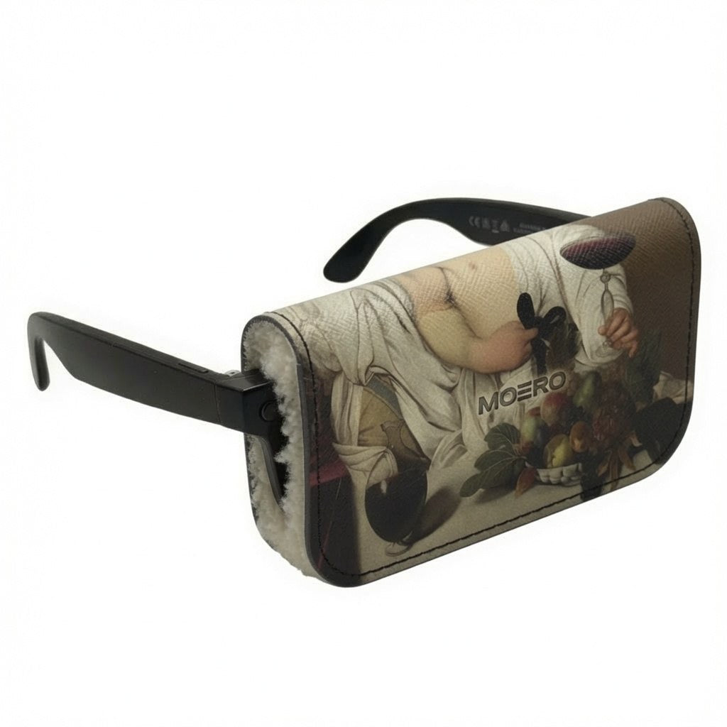Moero Vision Air Bacco Limited Edition – Porta Occhiali Minimalista in Pelle Saffiano Antigraffio con Chiusura Magnetica
