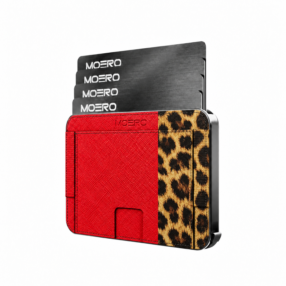 Moero M2 Pro - Wild Red - Underground art Limited Edition - MagSafe Wallet  – Portafoglio RFID in Alluminio e Vera Pelle Saffiano Antigraffio