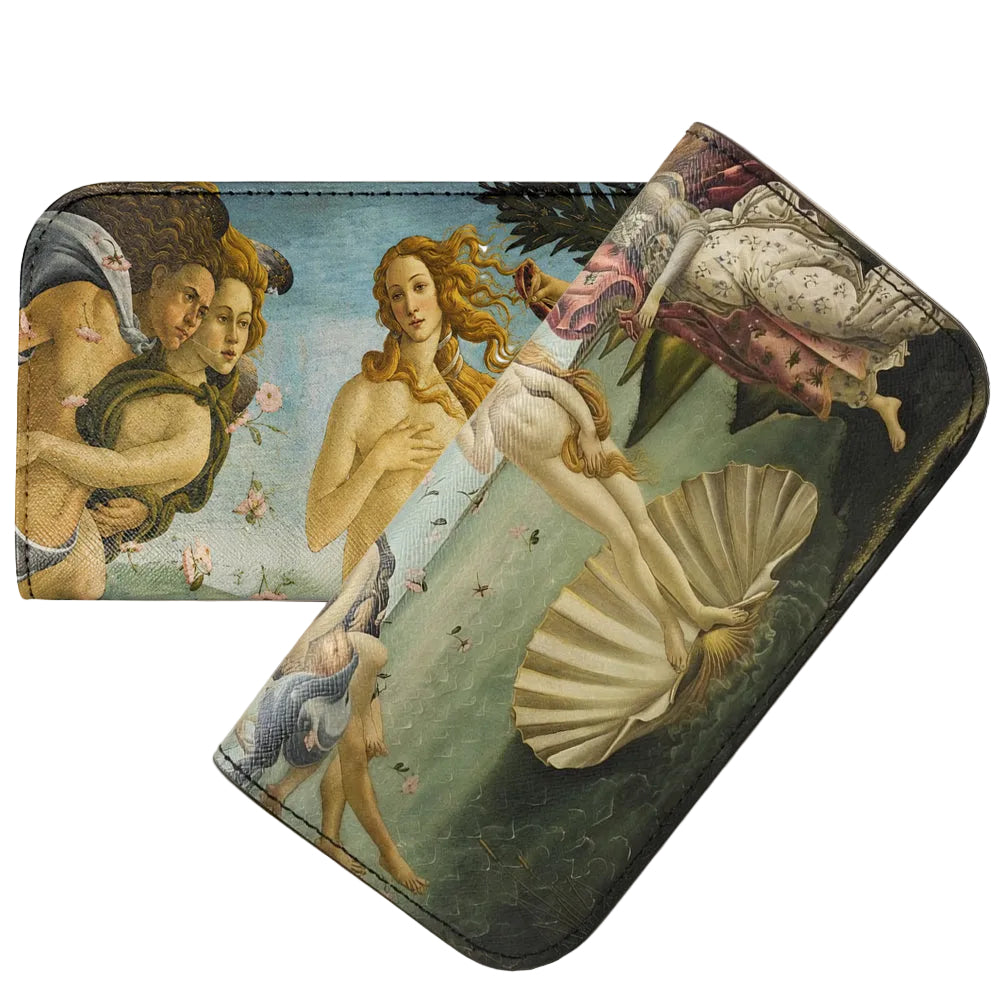 Moero Vision Air La nascita di Venere Limited Edition – Porta Occhiali Minimalista in Pelle Saffiano Antigraffio con Chiusura Magnetica