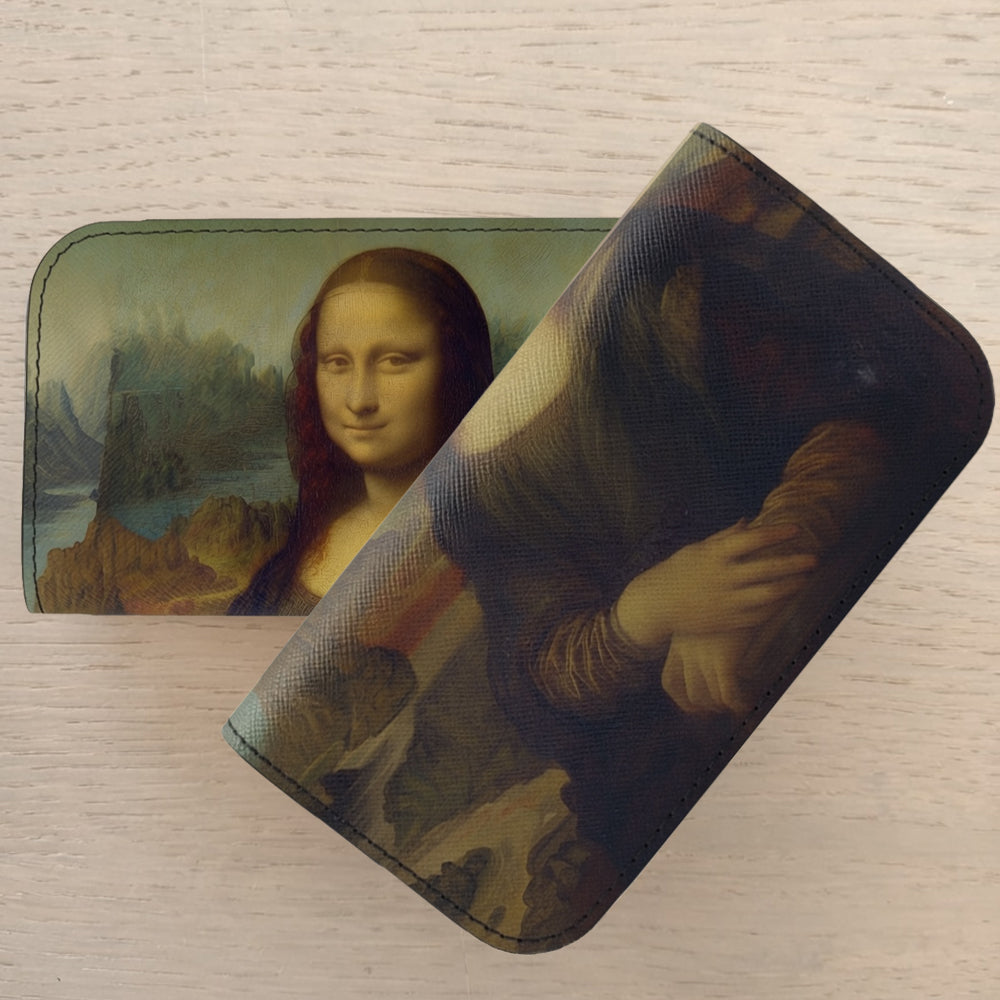 Moero Vision Air Gioconda Limited Edition – Porta Occhiali Minimalista in Pelle Saffiano Antigraffio con Chiusura Magnetica