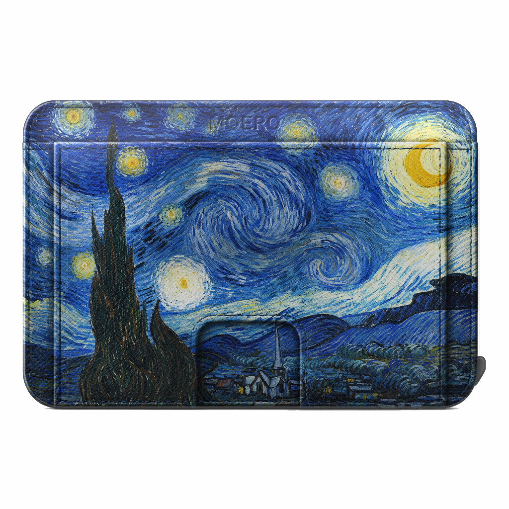 Moero M2 Pro - Notte stellata Limited Edition - MagSafe Wallet  – Portafoglio RFID in Alluminio e Vera Pelle Saffiano Antigraffio