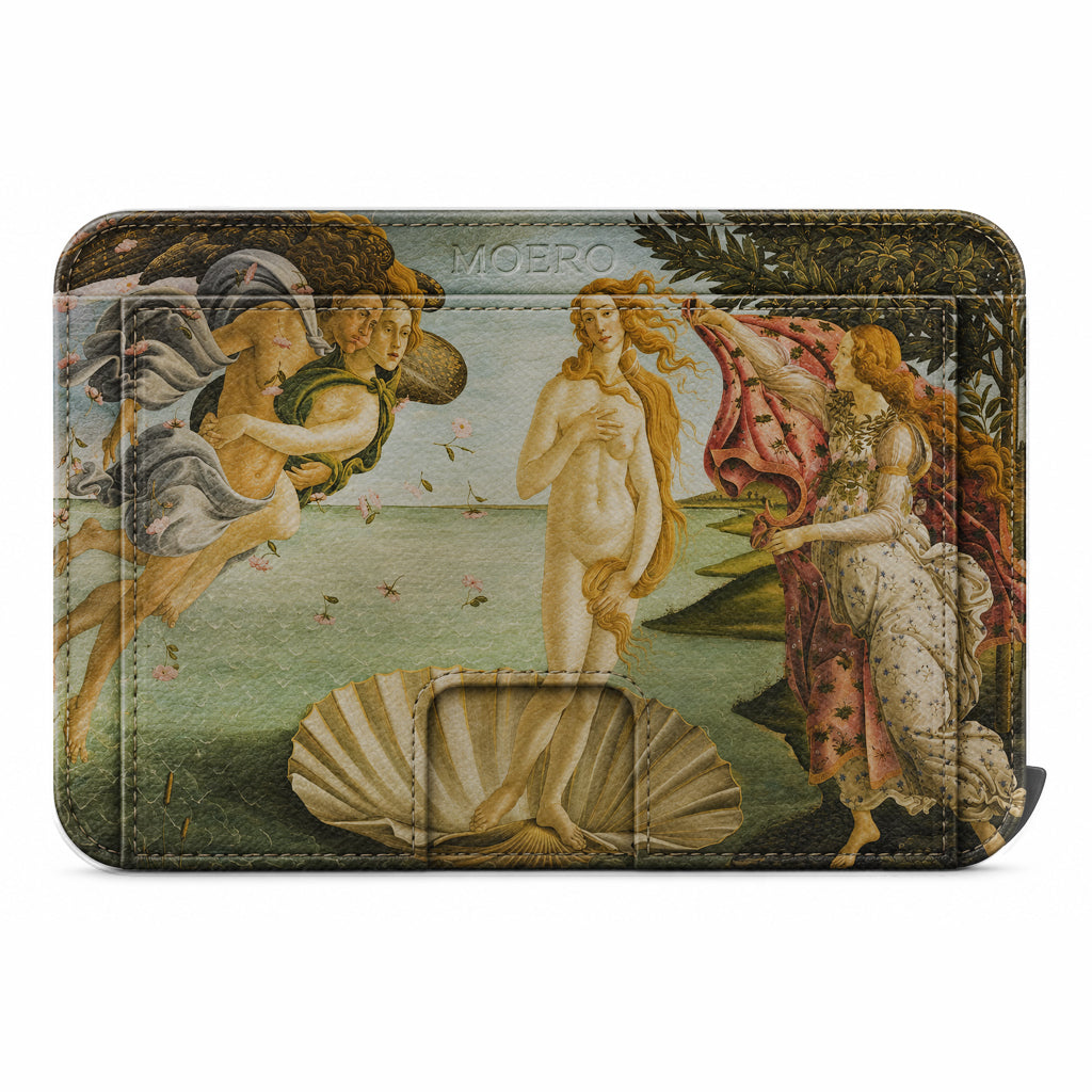 Moero M2 Pro - La nascita di Venere Limited Edition - MagSafe Wallet  – Portafoglio RFID in Alluminio e Vera Pelle Saffiano Antigraffio